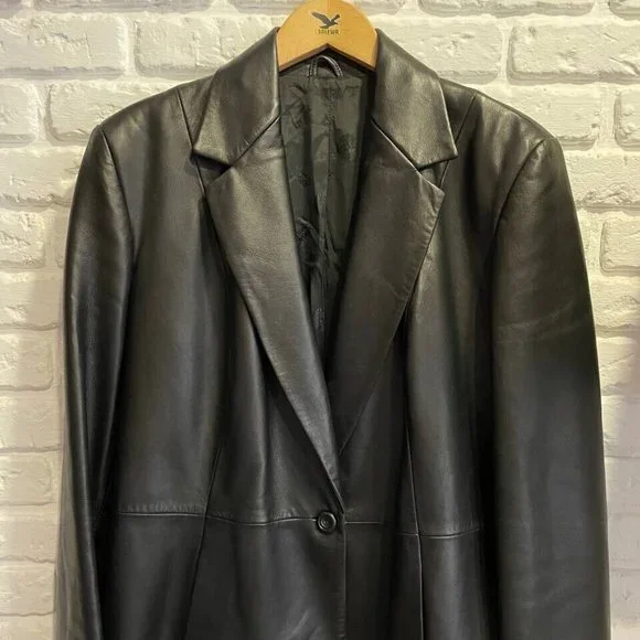 Versace Jackets Coats Versace Classic V2 Leather Blazer